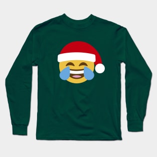 Smiley Santa Claus Laughing Out Loud  LOL Emoticon Long Sleeve T-Shirt